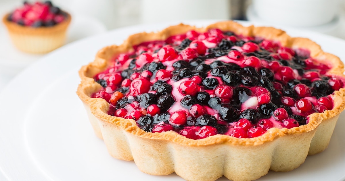 recette tarte myrtilles et groseilles