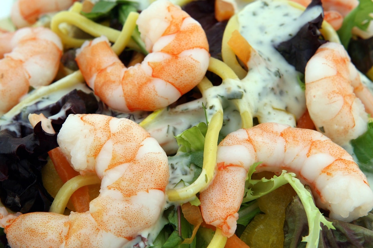 soupe de champagne aux fruits de mer
