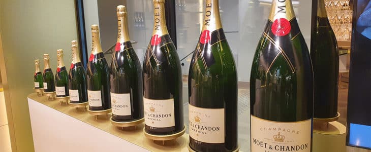 format des bouteilles de champagne