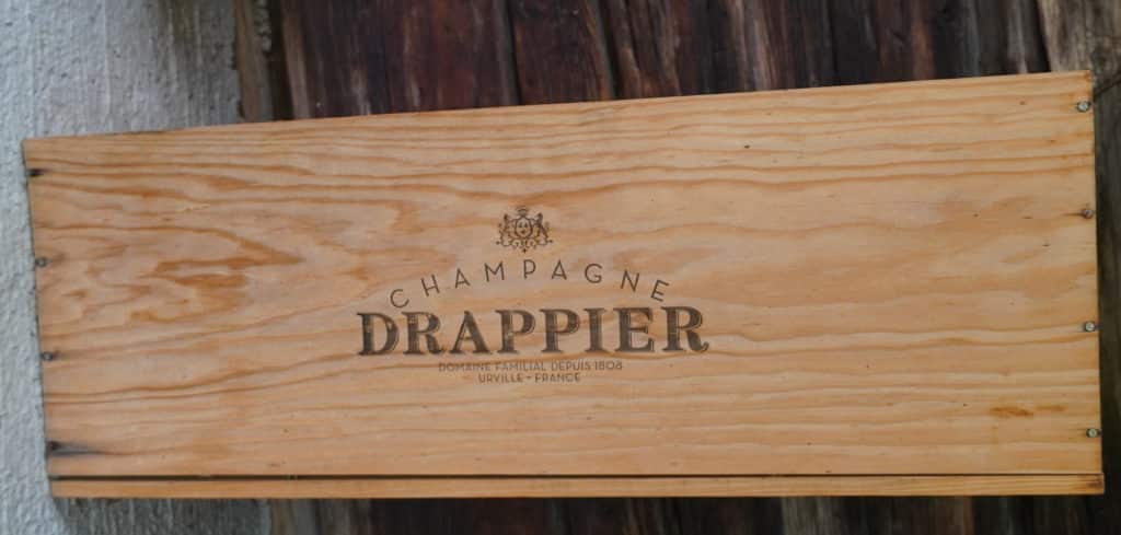 caisse de champagne Drappier