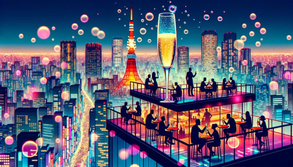 consommation du champagne au Japon
