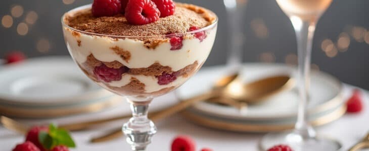découvrez notre délicieuse recette de tiramisu au champagne et framboises, une réinterprétation créative d'un classique italien. l'alliance parfaite entre la douceur des framboises et l'effervescence du champagne pour un dessert élégant et savoureux qui ravira vos convives.