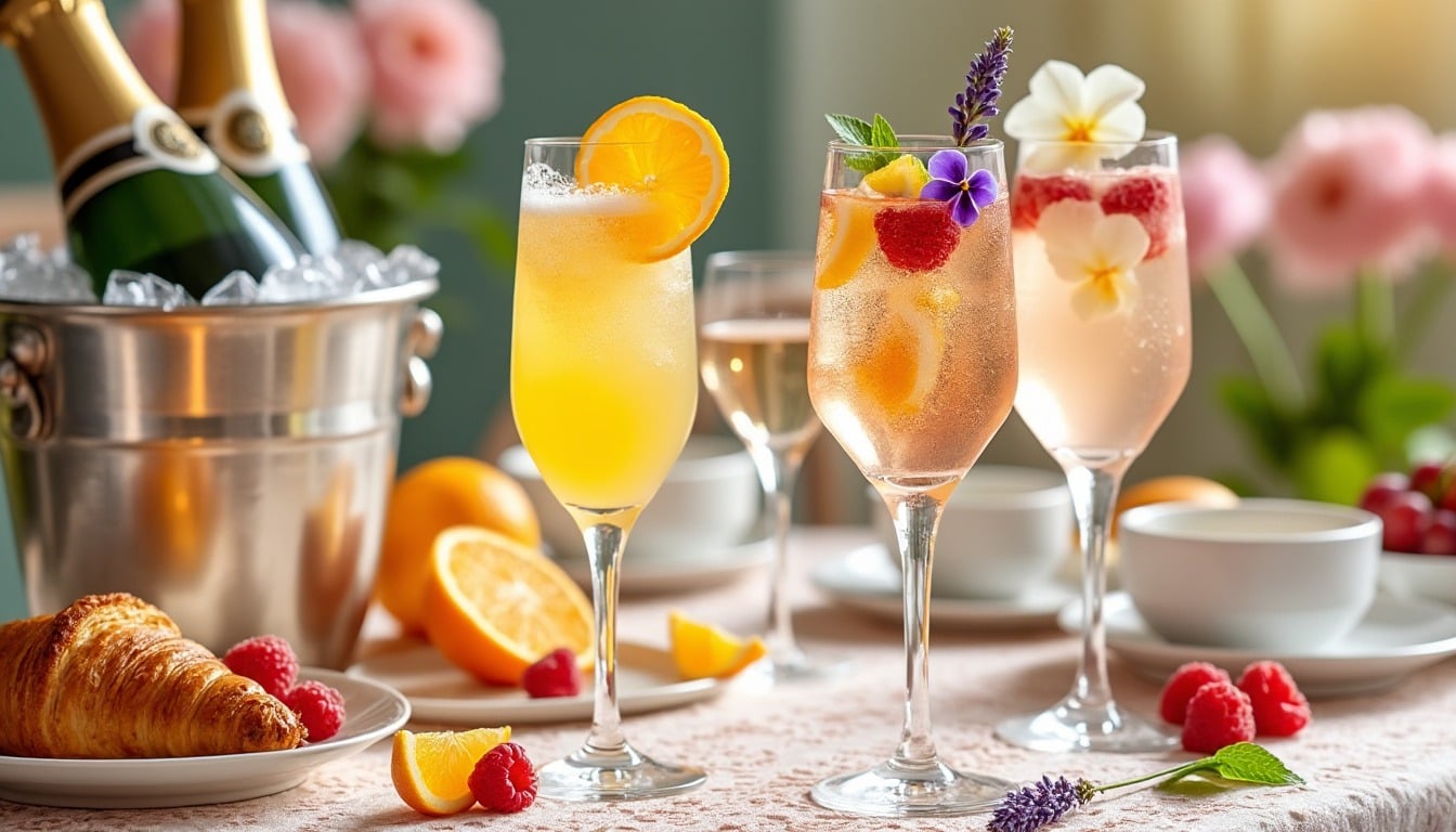 découvrez 3 idées de cocktails au champagne pour sublimer votre brunch chic et décontracté. éveillez vos papilles avec des recettes raffinées et savoureuses qui ajouteront une touche pétillante à votre réveille-matin.