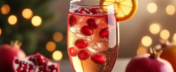 découvrez le cocktail champagne-grenade, une délicieuse fusion de bulles pétillantes et de la douceur acidulée de la grenade. parfait pour ajouter une touche festive à vos célébrations, ce cocktail élégant séduira vos invités avec son mélange rafraîchissant et sophistiqué. éveillez vos papilles et élevez vos événements avec cette boisson irrésistible !