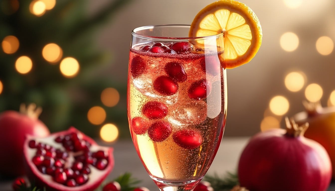 découvrez le cocktail champagne-grenade, une délicieuse fusion de bulles pétillantes et de la douceur acidulée de la grenade. parfait pour ajouter une touche festive à vos célébrations, ce cocktail élégant séduira vos invités avec son mélange rafraîchissant et sophistiqué. éveillez vos papilles et élevez vos événements avec cette boisson irrésistible !