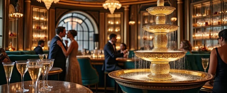 découvrez l'harmonie parfaite entre le champagne et le style art déco, une esthétique intemporelle qui allie luxe, élégance et créativité. plongez dans cet univers où chaque gorgée évoque le raffinement des années folles.
