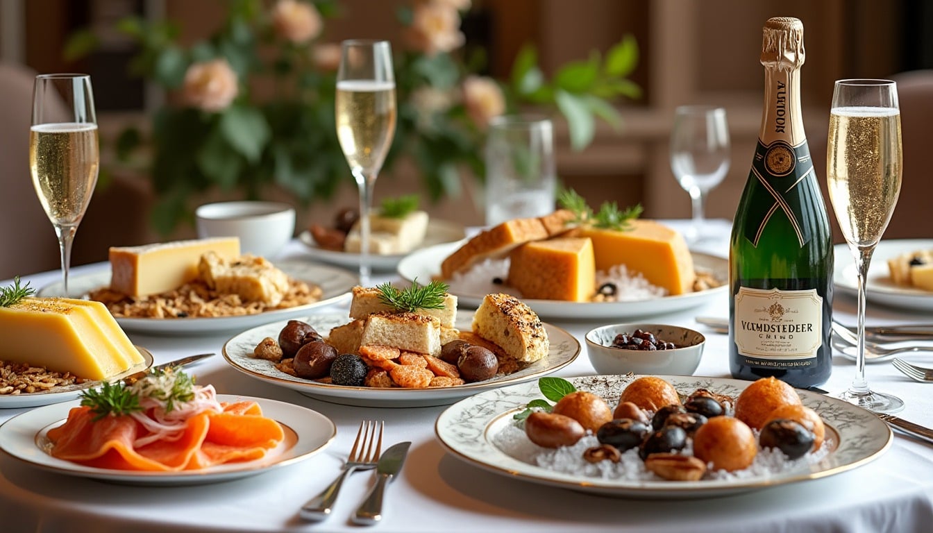 découvrez le guide ultime des accords mets et champagne, une ressource précieuse pour sublimer vos repas. apprenez à marier les saveurs et à choisir le champagne idéal pour chaque plat, que ce soit pour une occasion spéciale ou un dîner intimiste. éveillez vos sens et élevez votre expérience culinaire avec nos conseils d'experts.