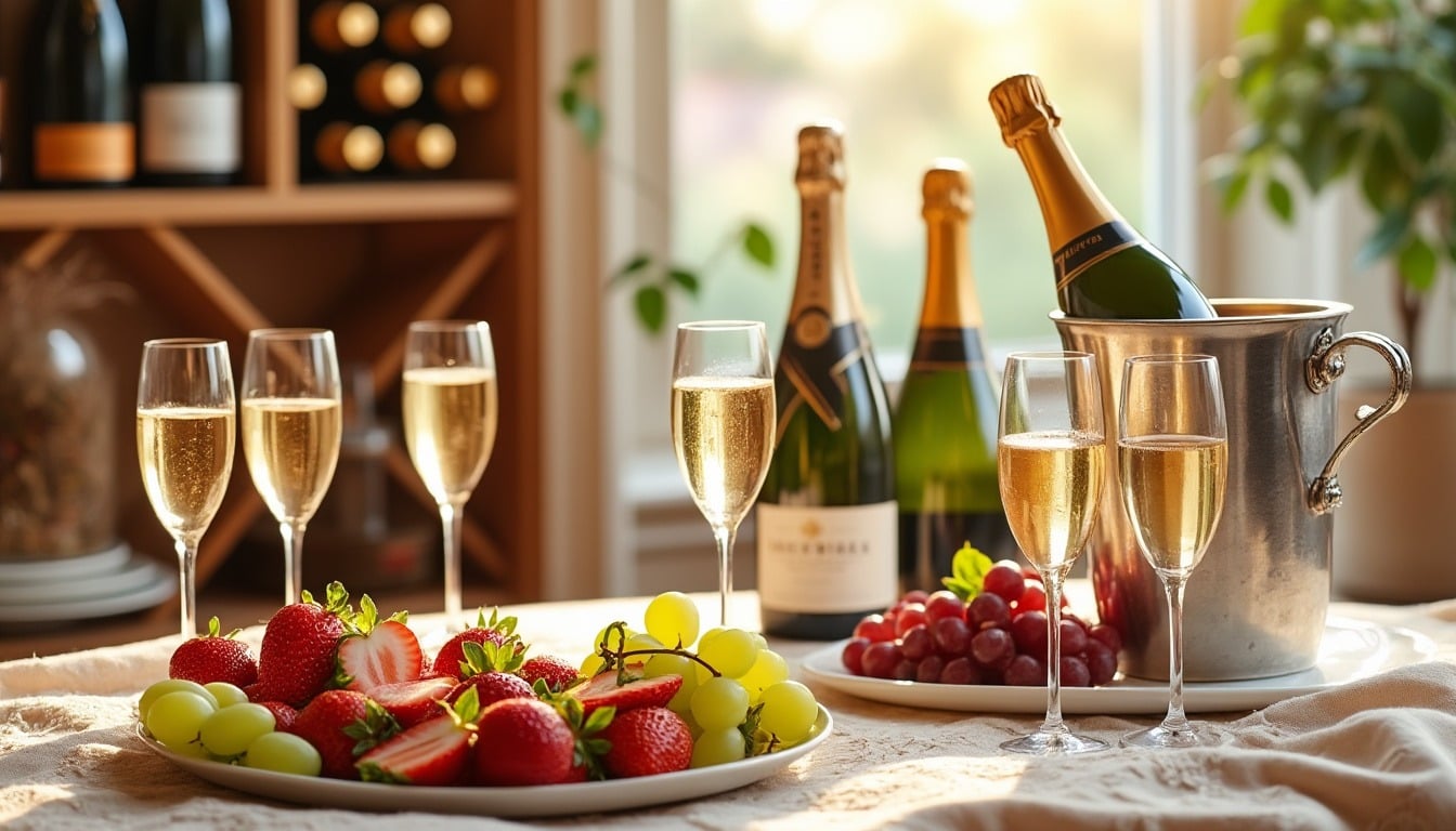 découvrez nos conseils pratiques pour organiser une dégustation de champagne inoubliable à la maison. apprenez à choisir les meilleures bouteilles, à créer une ambiance festive et à impressionner vos invités avec des accords mets-champagne parfaits. transformez votre salon en un véritable salon de dégustation!