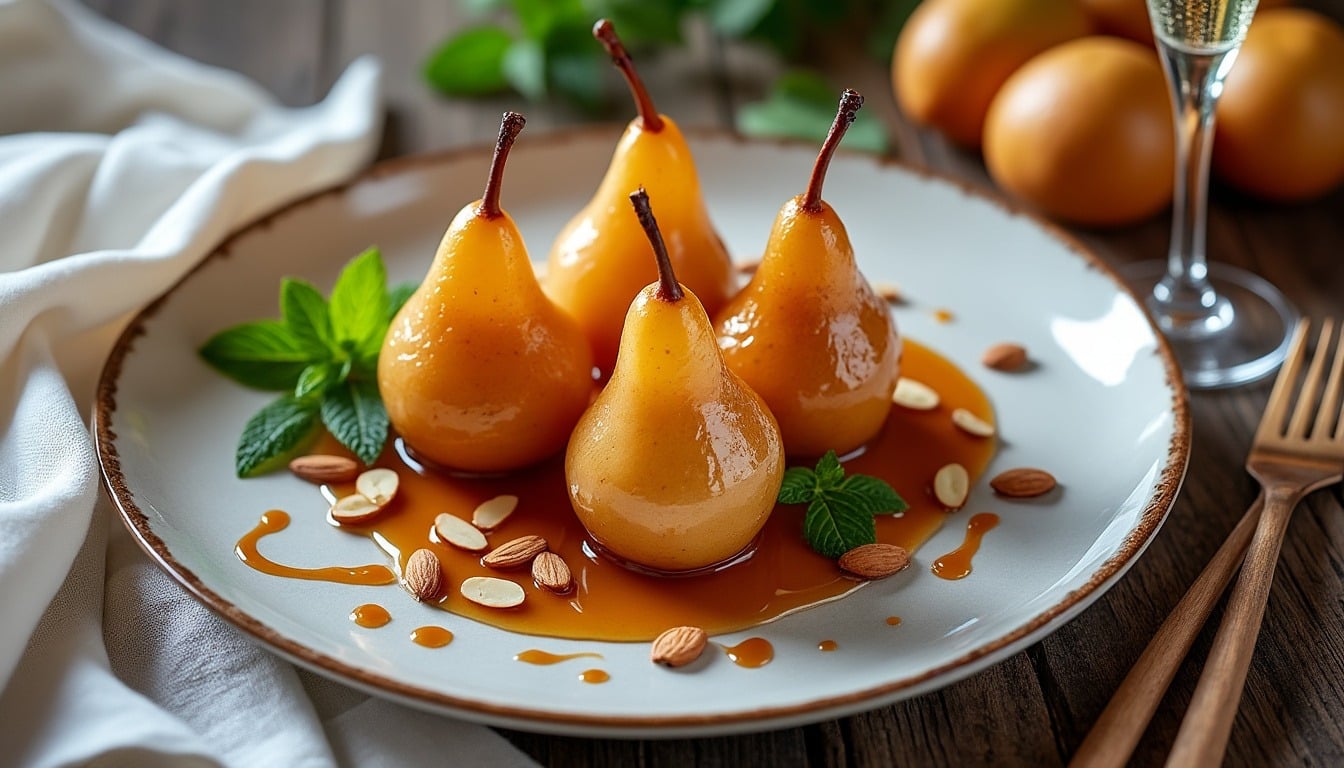 découvrez nos délicieuses poires caramélisées au champagne, un dessert express qui allie gourmandise et élégance. idéal pour une occasion spéciale ou un dîner improvisé, cette recette rapide ravira vos invités et éveillera vos papilles.