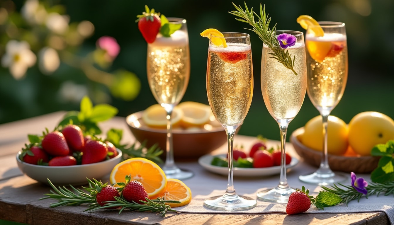 découvrez 5 recettes de cocktails au champagne faciles à réaliser pour impressionner vos invités lors de l'apéritif. des mélanges rafraîchissants et festifs qui apporteront une touche élégante à votre soirée!