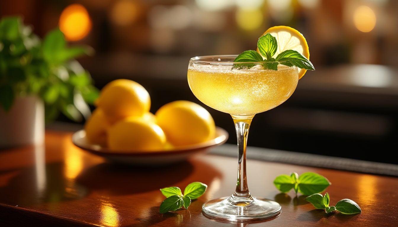 découvrez notre recette de cocktail citron basilic champagne, un apéritif frais et original qui ravira vos invités. éveillez vos papilles avec cette combinaison parfaite de saveurs zesty et herbacées, idéale pour toutes vos occasions festives.