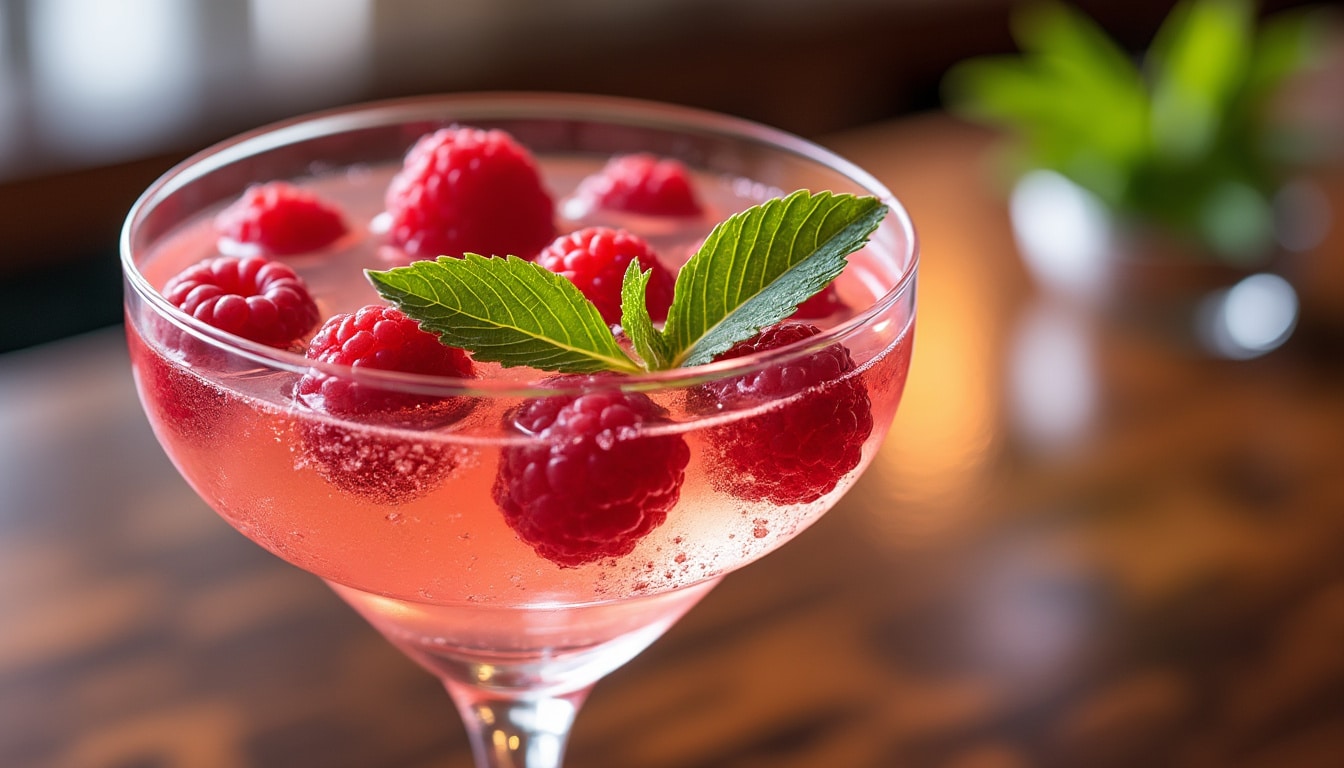 découvrez notre recette de cocktail daiquiri framboise au champagne, une délicieuse variation du classique, alliant la douceur de la framboise à l'effervescence du champagne. parfait pour vos soirées, ce mélange raffiné séduira vos convives et apportera une touche de fraîcheur à vos festivités.