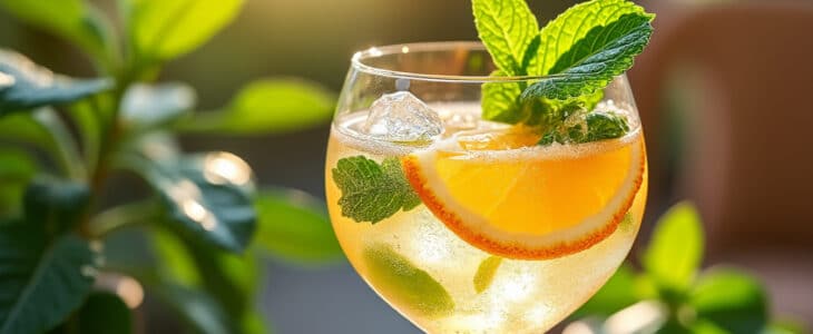 découvrez le cocktail spritz menthe-champagne, un mélange frais et pétillant parfait pour vos apéritifs estivaux. savourez l'alliance délicate de la menthe et du champagne qui éveillera vos sens et ajoutera une touche raffinée à vos soirées.
