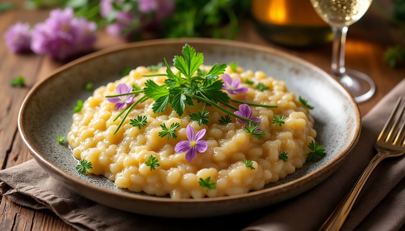 découvrez comment préparer un risotto au champagne à la texture parfaite grâce à nos conseils et recettes détaillées. apprenez les techniques essentielles pour obtenir un plat crémeux et savoureux qui épatera vos invités!