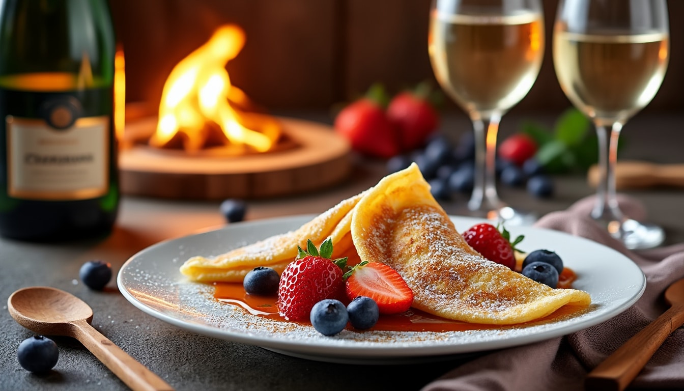 découvrez si l'ajout d'alcool dans la pâte des crêpes flambées au champagne est réellement nécessaire. une exploration des saveurs et des traditions culinaires pour sublimer vos desserts.