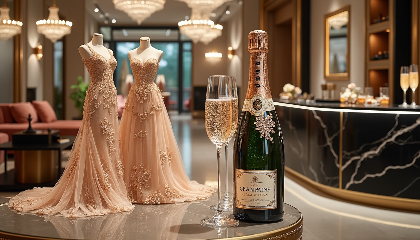 découvrez l'alliance parfaite entre le champagne et la mode à travers des collaborations iconiques. plongez dans l'univers éclatant où l'effervescence des bulles rencontre l'élégance des créations artistiques. explorez les marques emblématiques qui ont su marier luxe et savoir-faire pour des moments inoubliables.