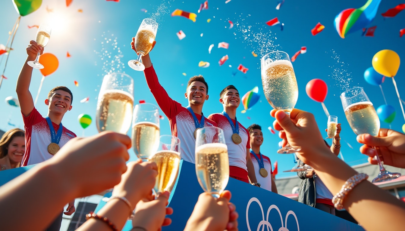 découvrez comment le champagne est devenu une tradition emblématique des jeux olympiques, célébrant l'esprit sportif et l'excellence. plongez dans l'histoire fascinante de cette alliance entre effervescence et compétition.