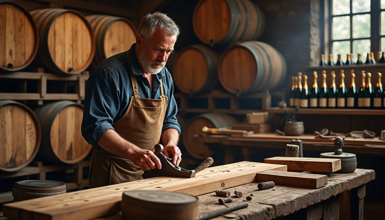 découvrez l'importance historique des tonneliers dans l'élaboration du champagne. plongez dans l'univers des artisans qui façonnent le bois et influencent le goût et l'authenticité de cette boisson emblématique. un voyage au cœur de la tradition viticole française.