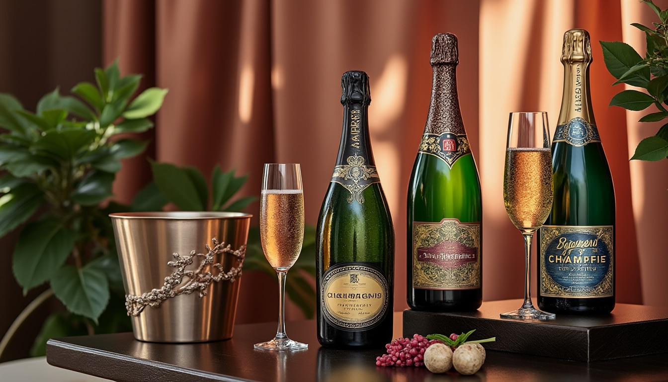 découvrez l'univers fascinant des étiquettes de champagne, un véritable art à part entière qui allie créativité et tradition. plongez dans l'histoire et l'esthétique de ces œuvres graphiques qui subliment les bouteilles, tout en célébrant l'élégance et le savoir-faire des maisons de champagne.