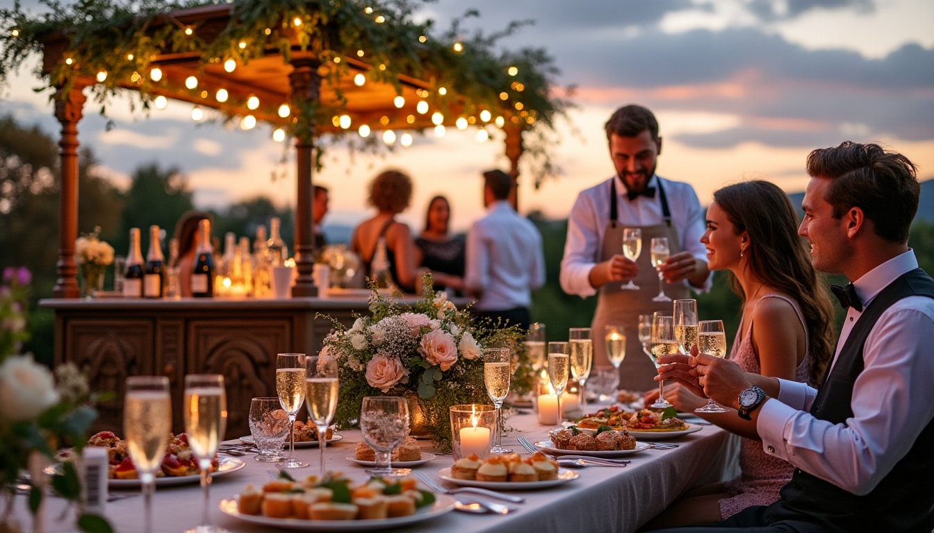 découvrez des idées originales pour organiser un événement inoubliable autour du champagne. que ce soit pour un mariage, une fête d'anniversaire ou un corporate, nos conseils vous aideront à créer une ambiance chic et festive qui ravira vos invités.