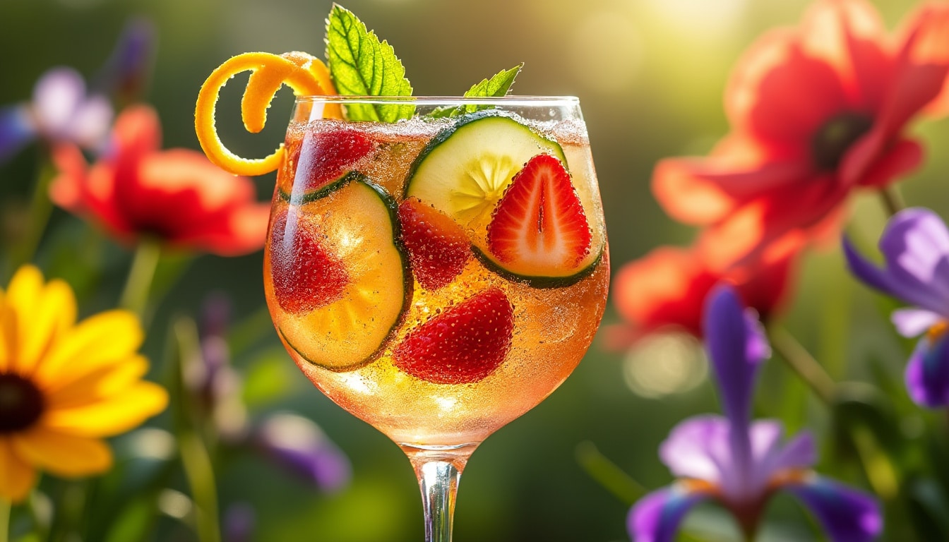 découvrez le pimm’s royal, une revisite rafraîchissante du célèbre cocktail britannique, agrémentée de bulles pétillantes. parfait pour vos soirées estivales, ce mélange audacieux allie saveurs fruitées et effervescence pour une expérience inoubliable. laissez-vous séduire par cette fusion d'élégance et de fraîcheur !