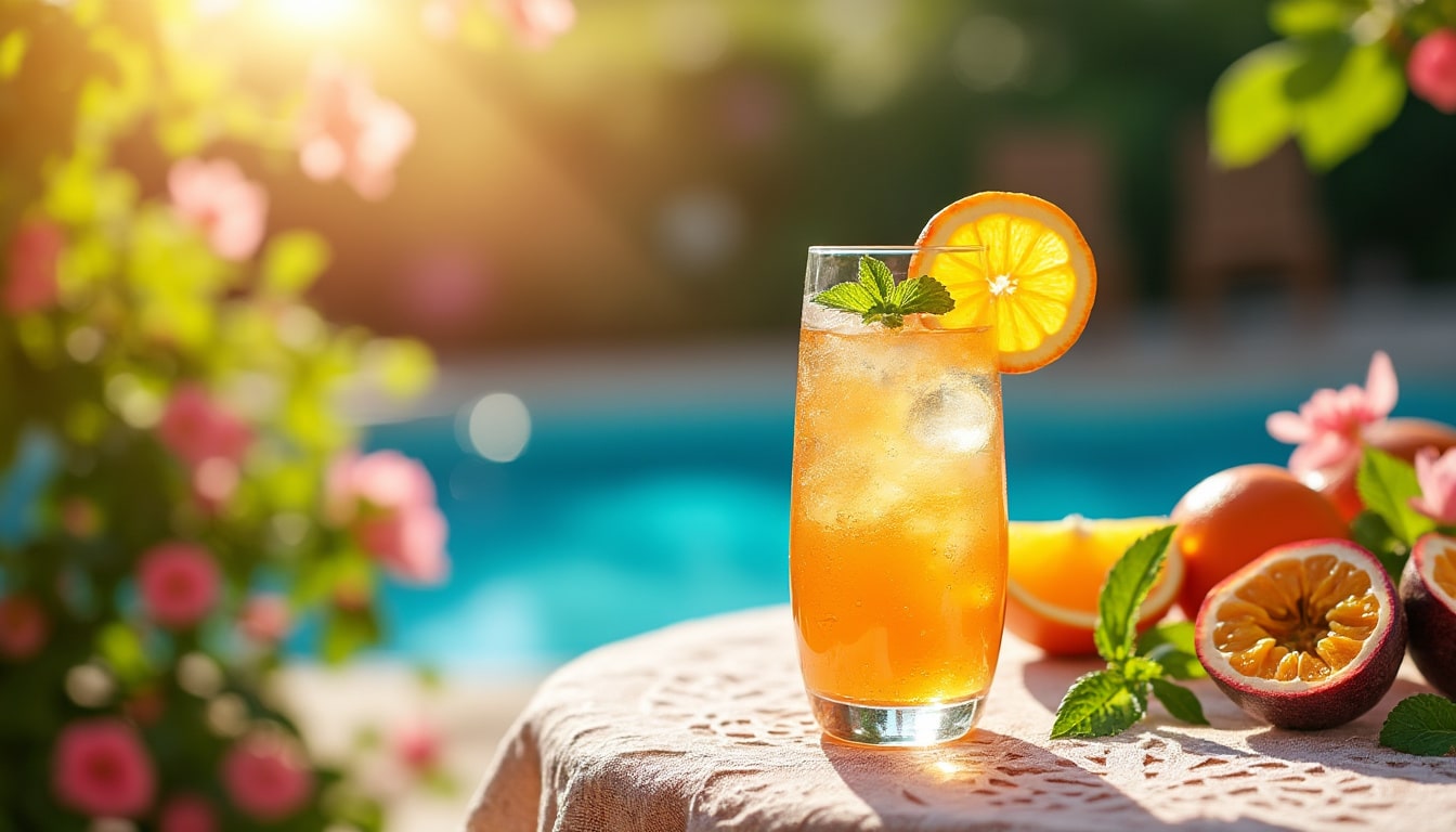 découvrez pourquoi le spritz passion au champagne est la boisson incontournable de l'été. avec ses saveurs rafraîchissantes et pétillantes, il incarne l'élégance et la convivialité, parfait pour vos apéritifs ensoleillés.