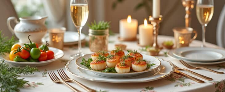 découvrez une recette festive et simple à réaliser : les saint-jacques flambées au champagne. élégant et savoureux, ce plat ravira vos convives lors de vos occasions spéciales.