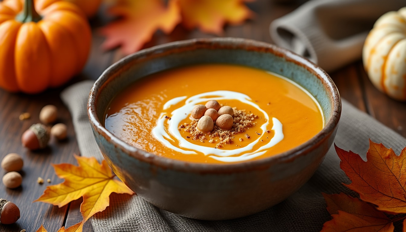 découvrez notre velouté de potimarron au champagne et noisettes, une recette de saison réconfortante qui saura enchanter vos papilles. savourez la douceur du potimarron mélangée à l'élégance du champagne et le croquant des noisettes. idéale pour réchauffer vos soirées d'automne !
